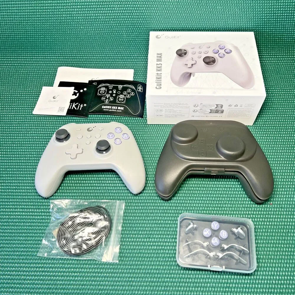 GuliKit KK3 Max Wireless/Wired Controller for PC Phone & Switch (Retro Gray)
